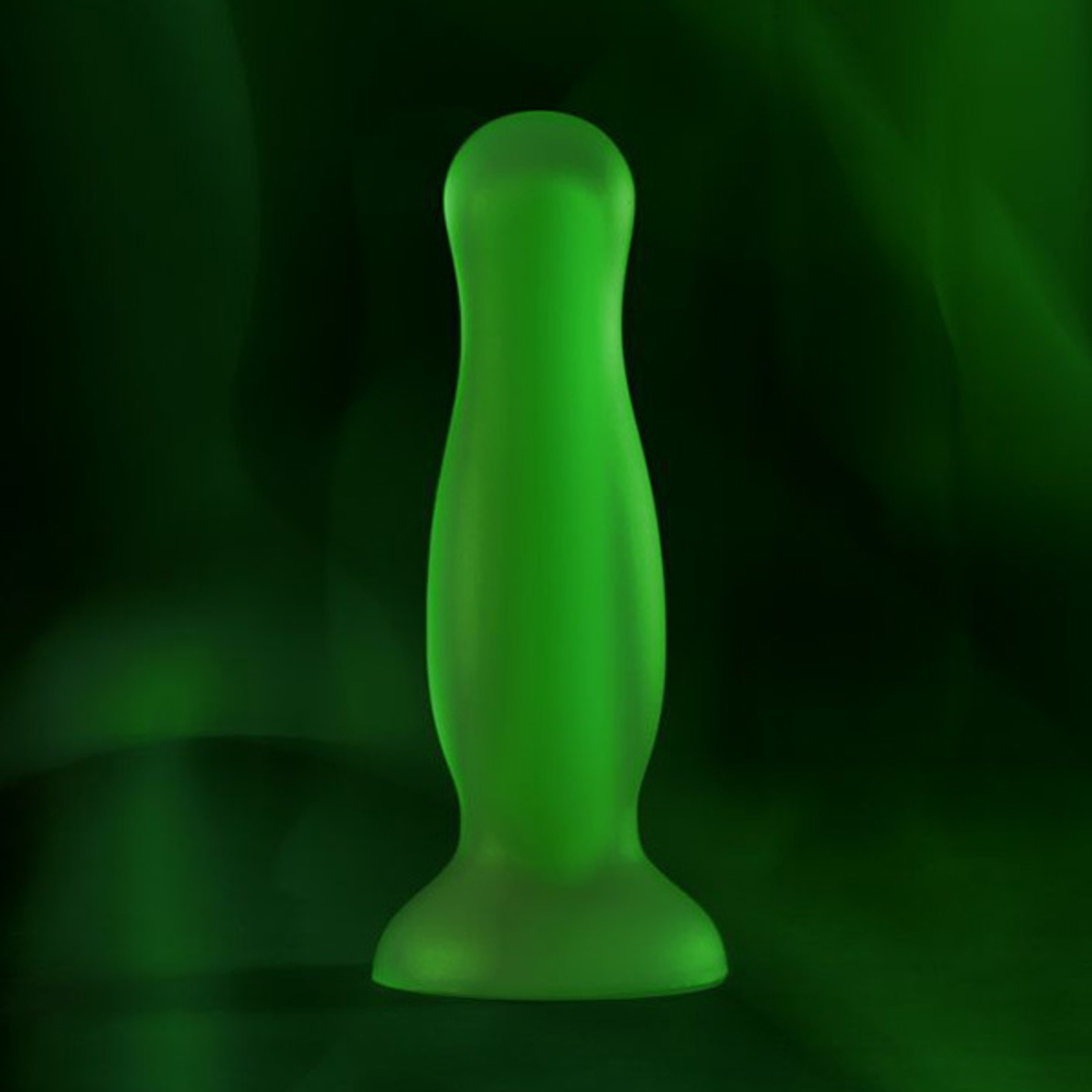 Зеленая светящаяся в темноте анальная втулка 12,5см ToyFa Beyond Mortimer Glow 873006