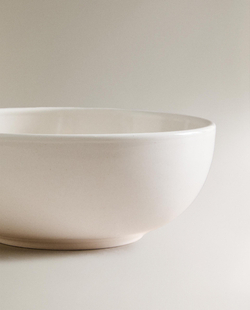 Zara Home миска из каменной керамики, цвет белый, 14.2 см