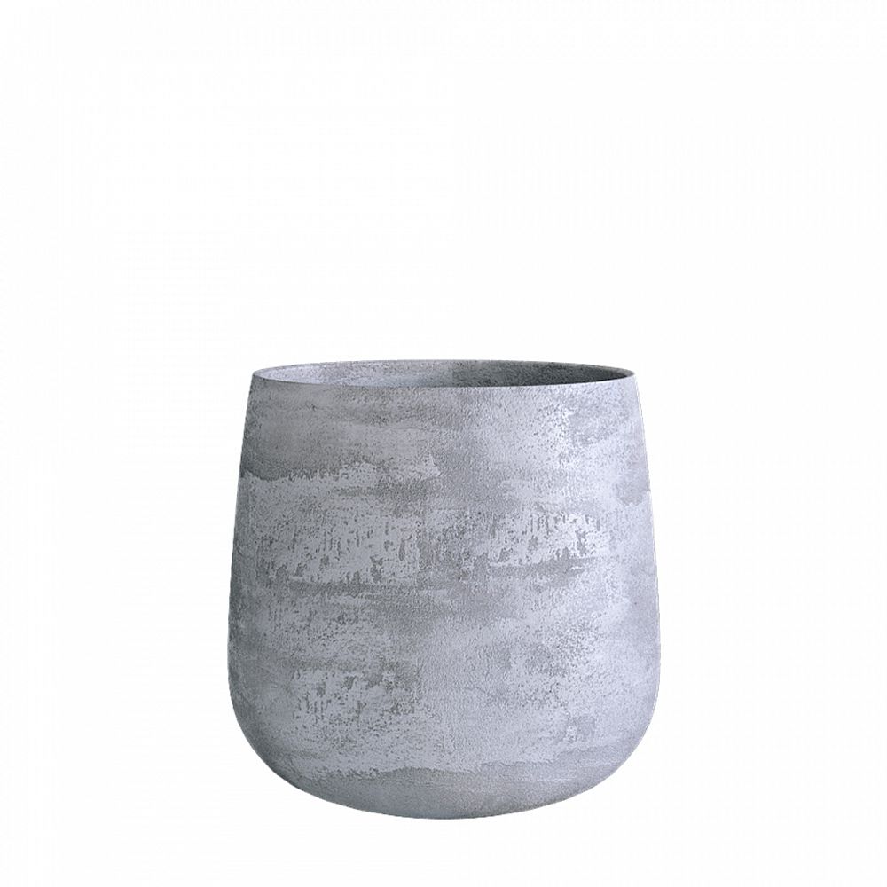 Кашпо CONE CONCRETE GREY LIGHT D24 H26