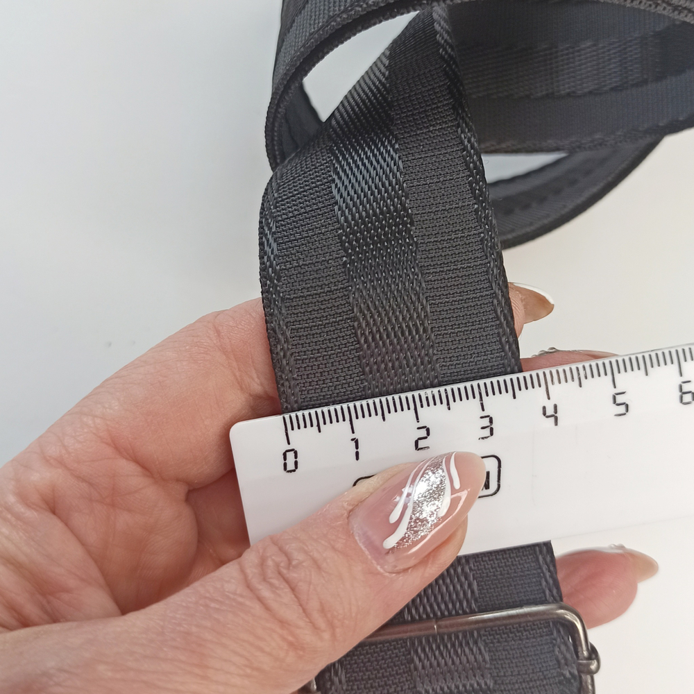 Гитарный ремень  4см Черный