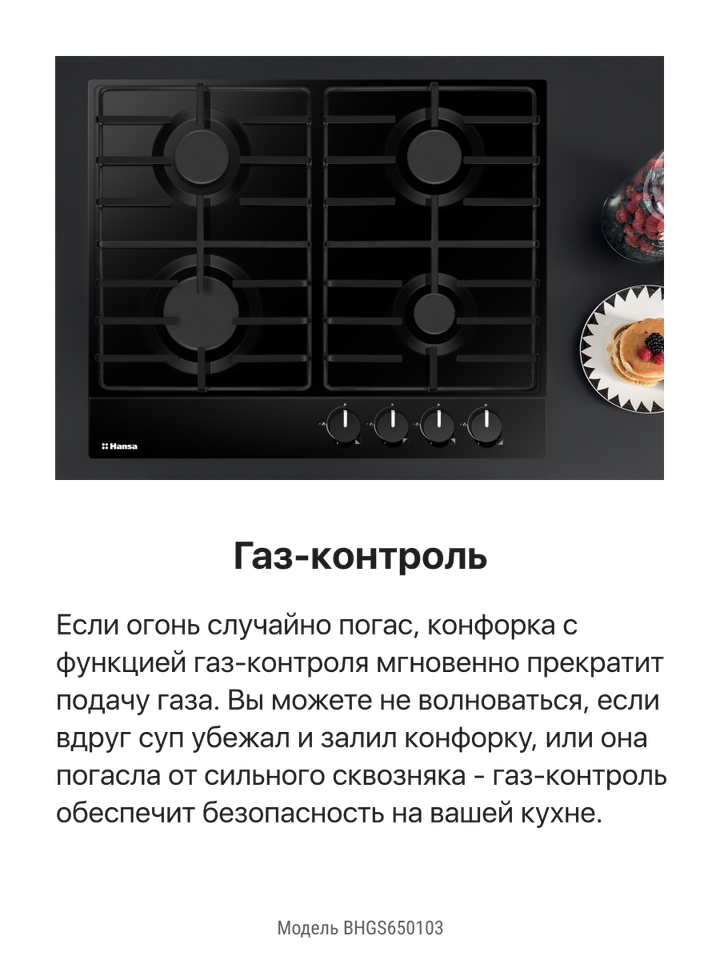 Газовая панель Hansa BHGS650103
