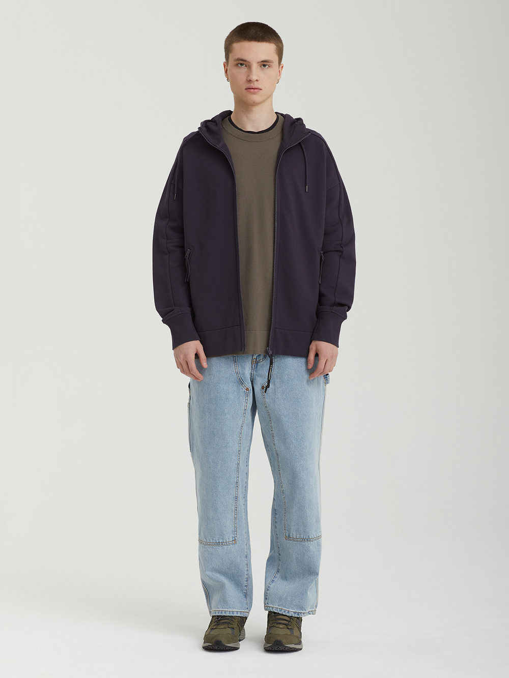 Мужская Толстовка Open In Diagonal Raised Fleece