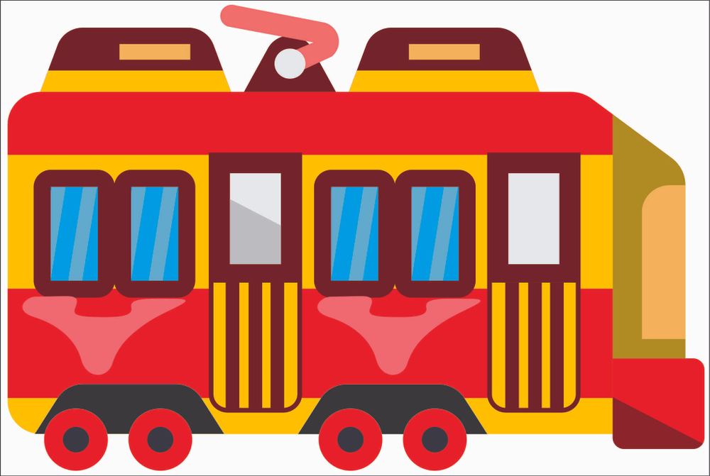 Ширма для сюжетно-ролевых игр Трамвай