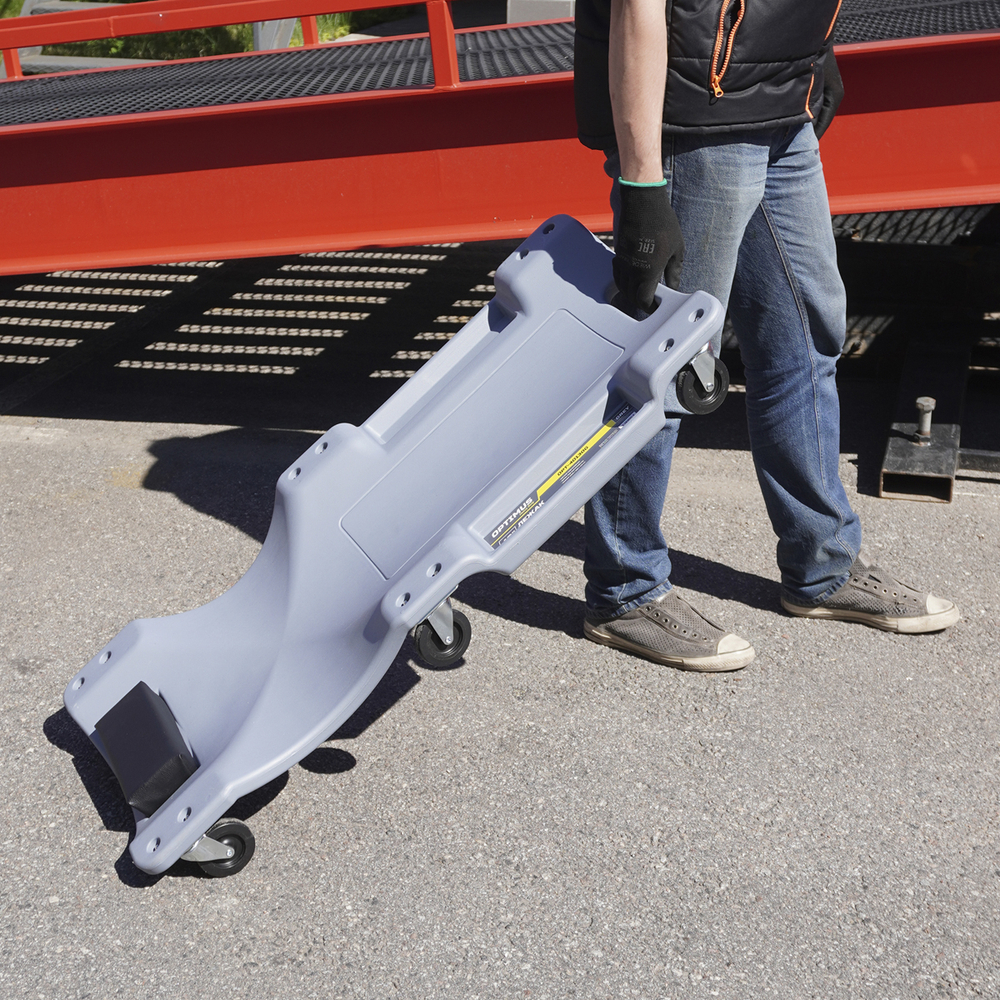 OPT-40130G Лежак ремонтный, подкатной, пластиковый, серый