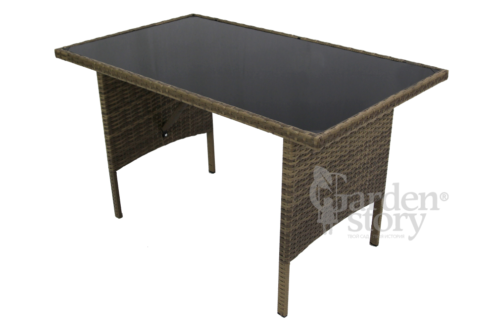 Набор мебели Garden Story Милена 2 уп. (стол+диван+2 Стул Garden Storyа+2 кресла ротанг кор., подушки бежевые+декоративные по