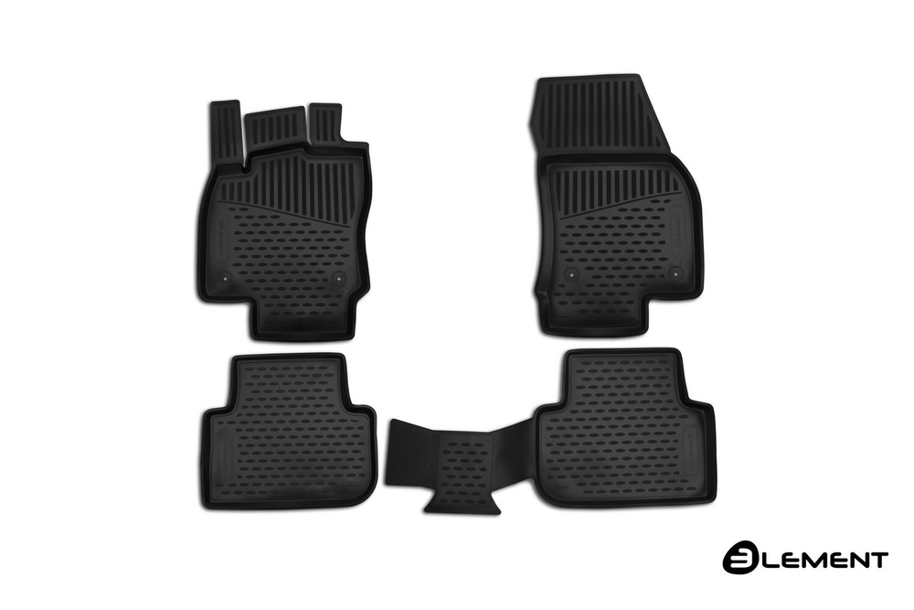 Коврики в салон VOLKSWAGEN Tiguan, 2017-, 5-дверей, короткий кузов, 4 шт. (полиуретан) Element.ELEMENT5154210K