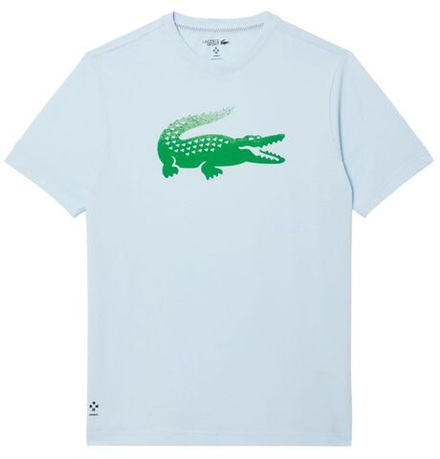 Мужская теннисная футболка Lacoste Tennis x Daniil Medvedev - небесный
