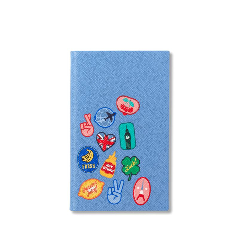 Smythson Блокнот Panama Notebook Liberty Nile Blue