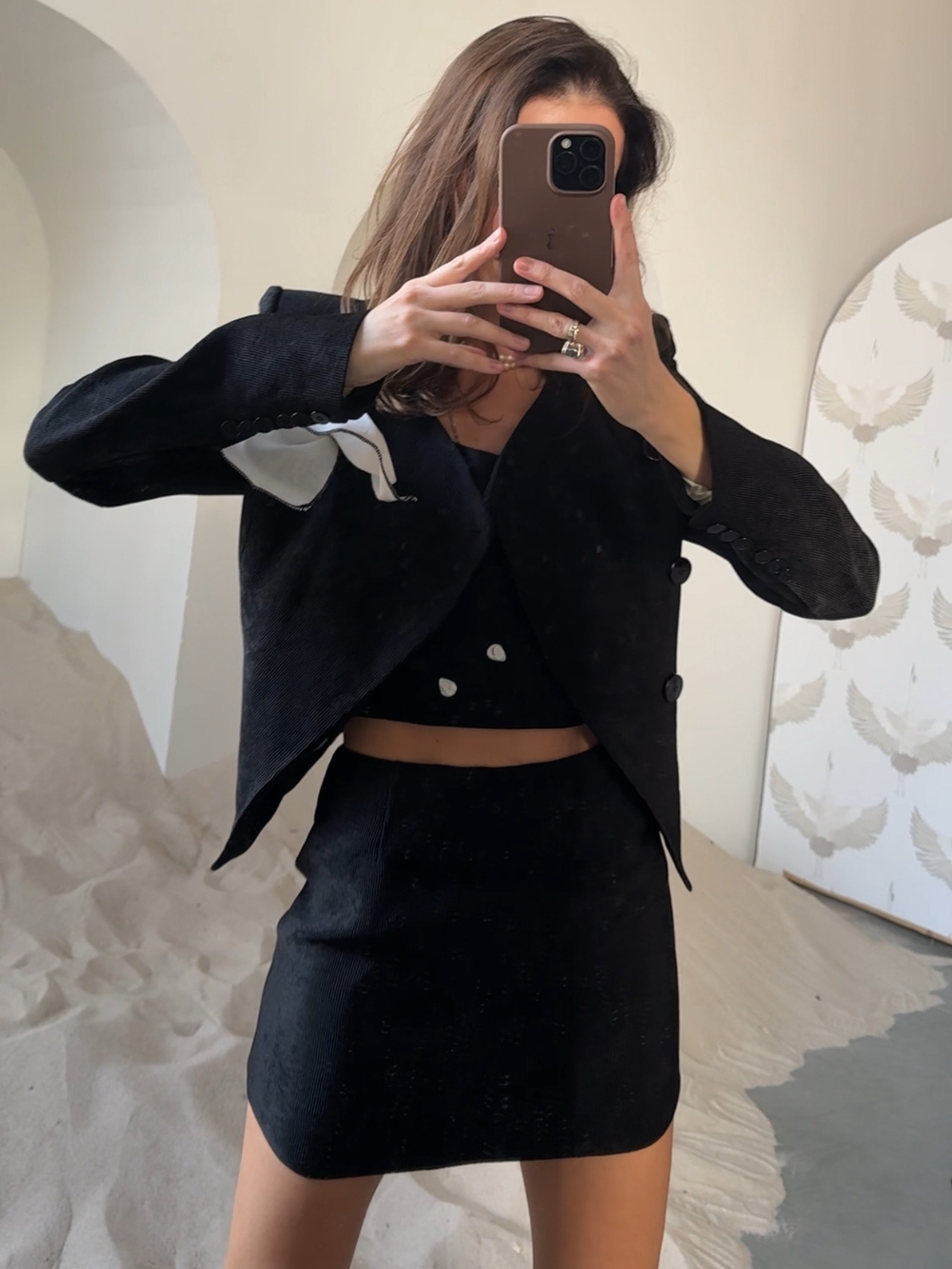 Жакет с ассиметричной застежкой из 100% шелка, подклад купро