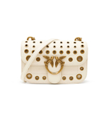 Кожаная сумка-мессенджер LOVE BELL MINI VITELLO SETA + Pinko - экрю(100048 A17M)