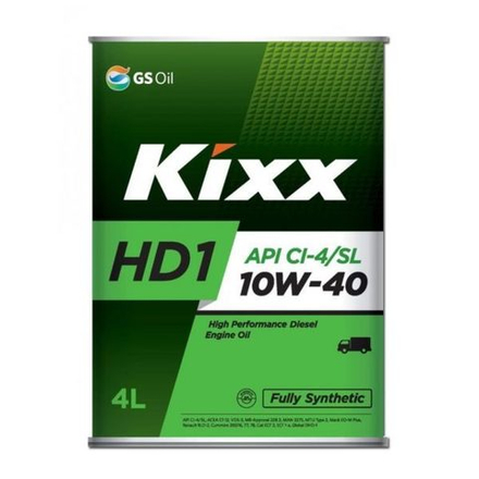 Моторное масло KIXX D-1 CI-4 10w40 4л синтетика