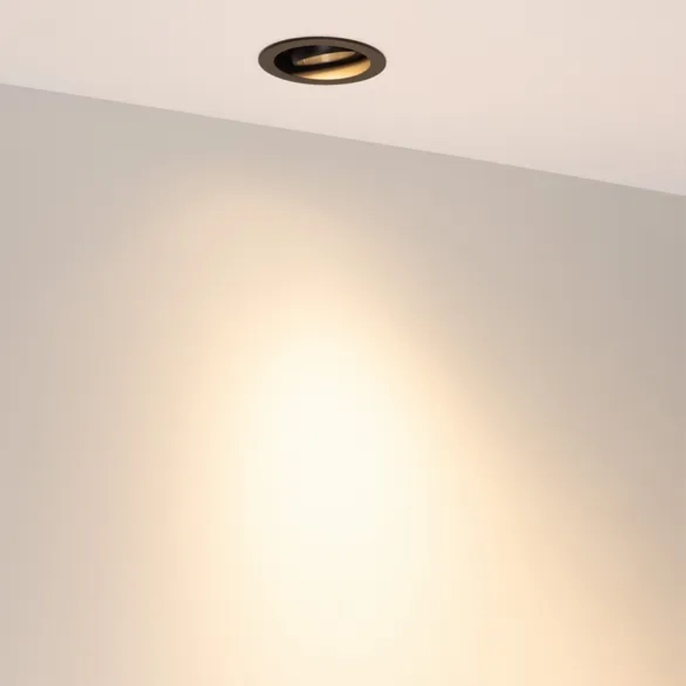 Светильник MS-VORTEX-BUILT-R90-12W Warm3000 (BK-BK, 40 deg, 230V) (Arlight, IP20 Металл, 5 лет) 043481