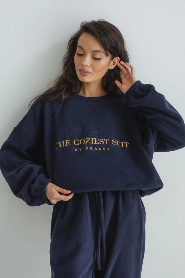 Свитшот THE COZIEST SUIT, синий