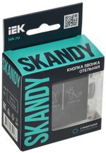 SKANDY Кнопка звонка с индикацией для отелей 10А SK-V17Bl черный IEK