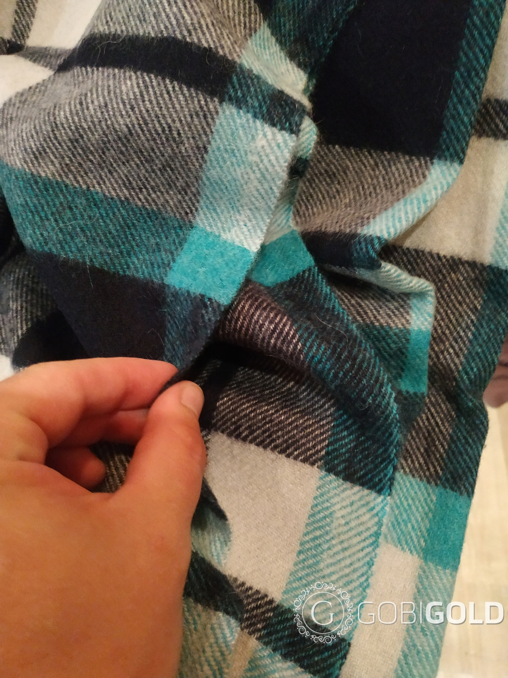 Плед из 100% шерсти ягненка 150x200 см. (MONGOLTEXTILE) - MT078