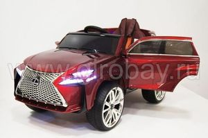 Детский электромобиль River Toys LEXUS E111KX красный