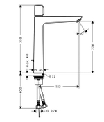 Смеситель для раковины Hansgrohe 71752000 Talis Select E 240