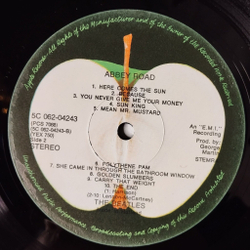 Винтажная виниловая пластинка LP The Beatles Abbey Road (Holland 1973)
