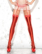 Чулки блестящие красные SM (42-44) (Цвет: красный)
