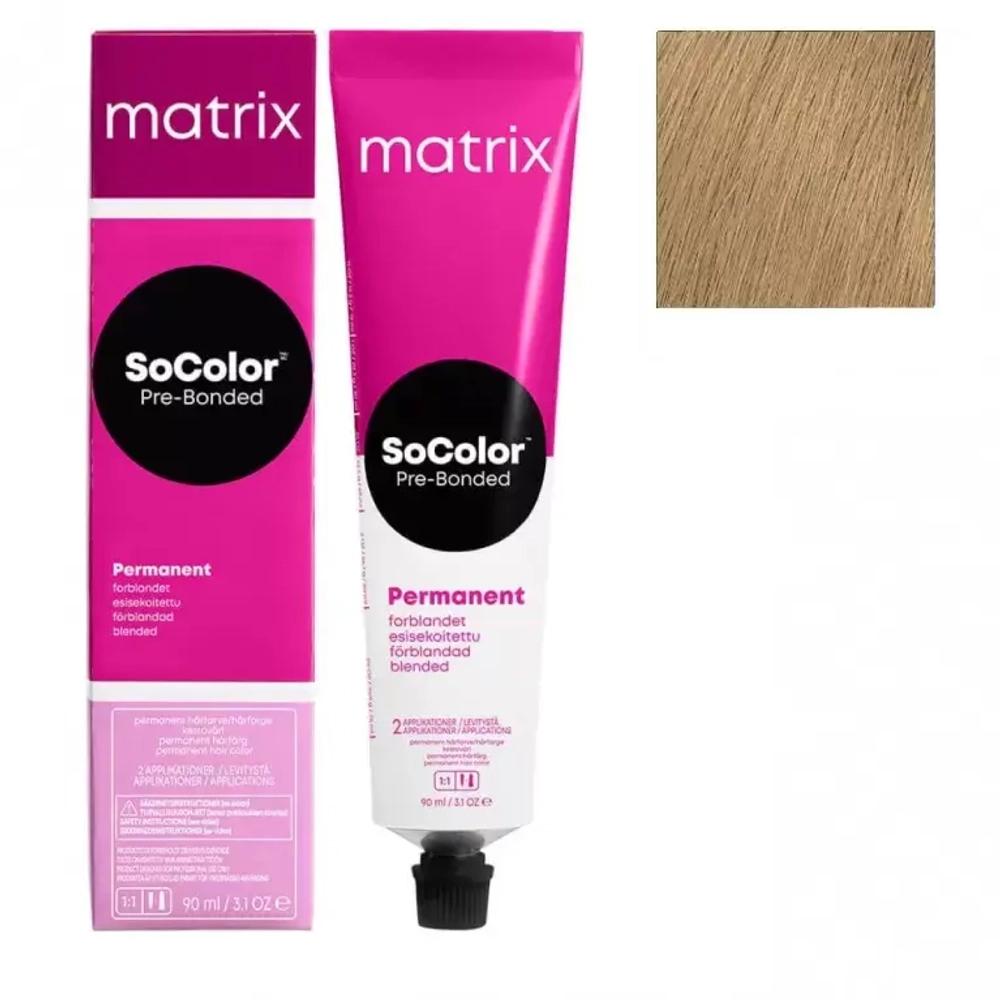 Matrix SoColor Pre-Bonded 9M Очень светлый блонд мокка Крем-краска для волос, 90мл