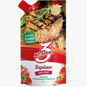 Кетчуп 3 Желания барбекю 450 г