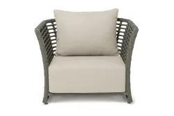"Валенсия" кресло из искусственного ротанга, цвет серый
