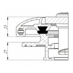Люк палубный сдвижной Альбатрос 720х720 (10268758 )