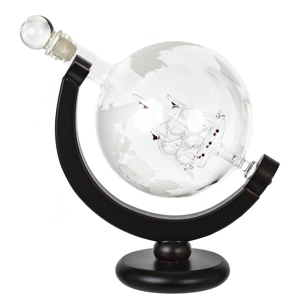 GAEM Графин "Глобус" 950 мл с 2-мя стаканами 300 мл, L20 W13 H22 см