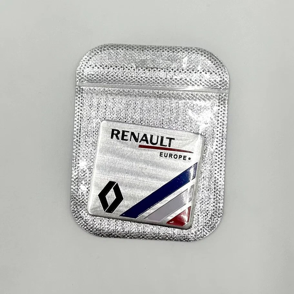 Наклейка Renaut Europe Рено Объемная Знак Renault Квадратная (Рено размер 6х5,5см)