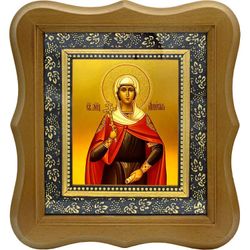 Анисия Солунская  мученица. Икона на холсте.