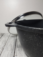 Кастрюля АП 4л стекл крышка Мрамор темный кмт42а