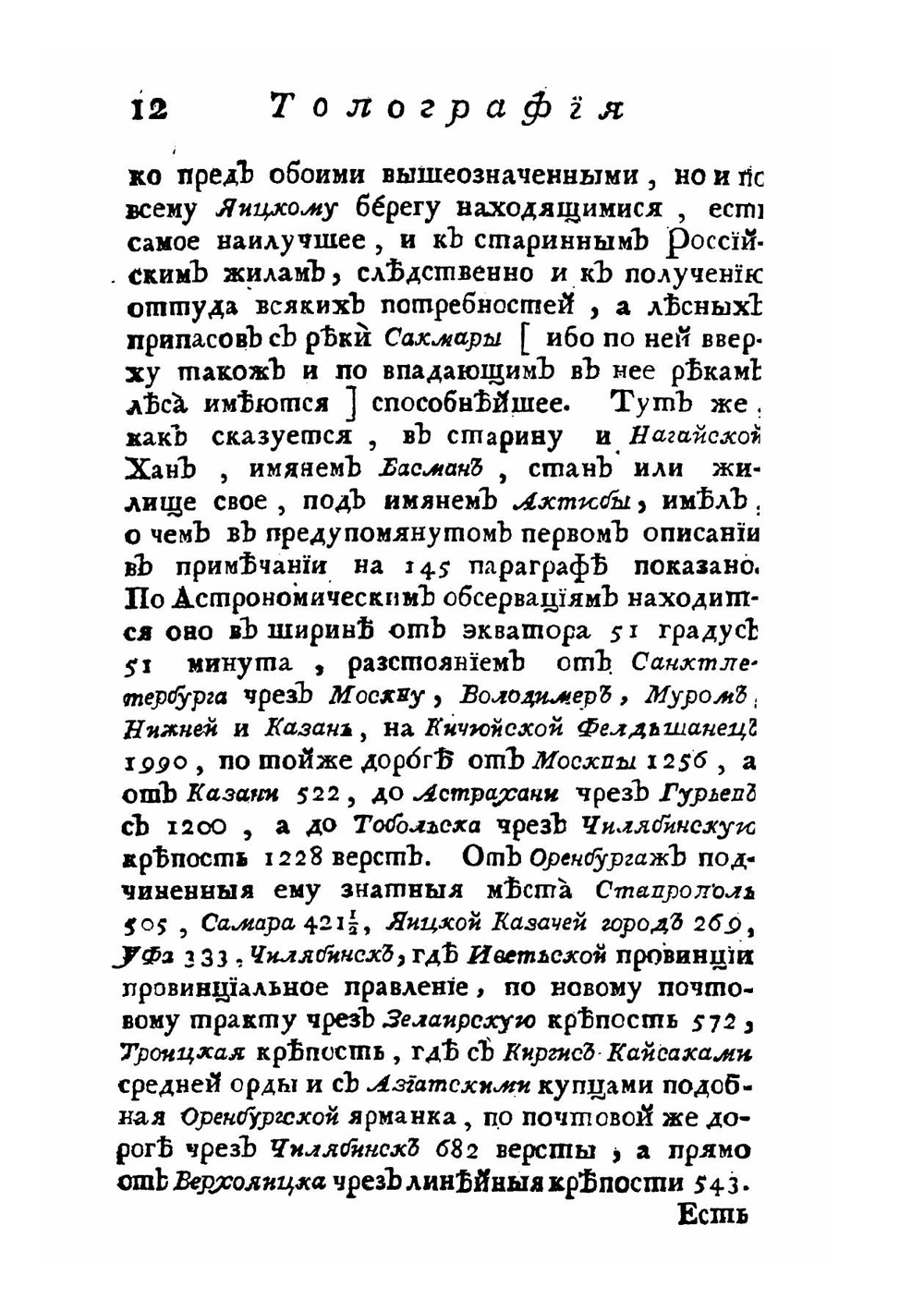 Топография оренбургская. Часть 2 | Рычков Петр Иванович