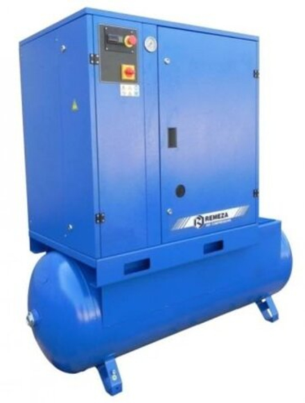 Винтовой компрессор ВК15Е-15-500ВС, ресивер 500 литров , производительность 1100л/мин,  рабочее давление 15 бар, мощность двигателя 11кВт, вес 530 кг, габариты 1930х810х1780мм. REMEZA, Республика Беларусь