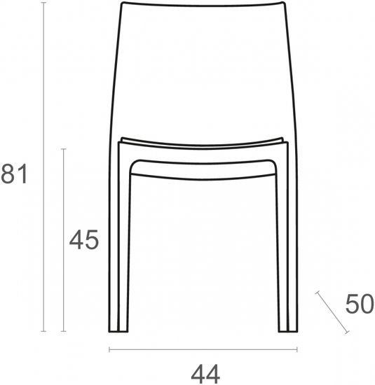 Стул пластиковый Maya зеленый Турция