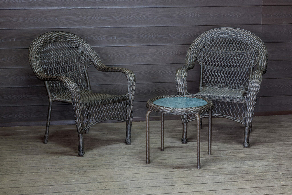 Садовый комплект из искусственного ротанга Мэдисон НЬЮ (Medison NEW) Balcony set с круглым столиком без подушек