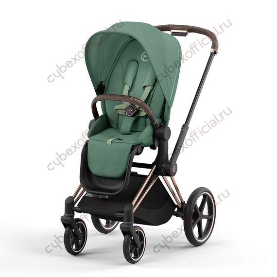 Прогулочная коляска Cybex Priam IV Leaf Green шасси Rosegold