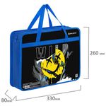 Папка на молнии с ручками BRAUBERG А4, 1 отделение, пластик, 80 мм, "Wild face", 272166