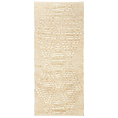 Ковер из шерсти и переработанного хлопка shillong из коллекции ethnic, 70x160см