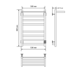 Полотенцесушитель MIXLINE TRIUMPH  80х50 (таймер, 545Вт, 7 перекладин + ПОЛКА) электрический БЕЛЫЙ