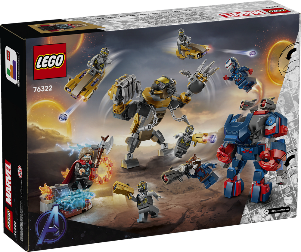 Конструктор лего 76322 Marvel Super Heroes Тор против Читаури