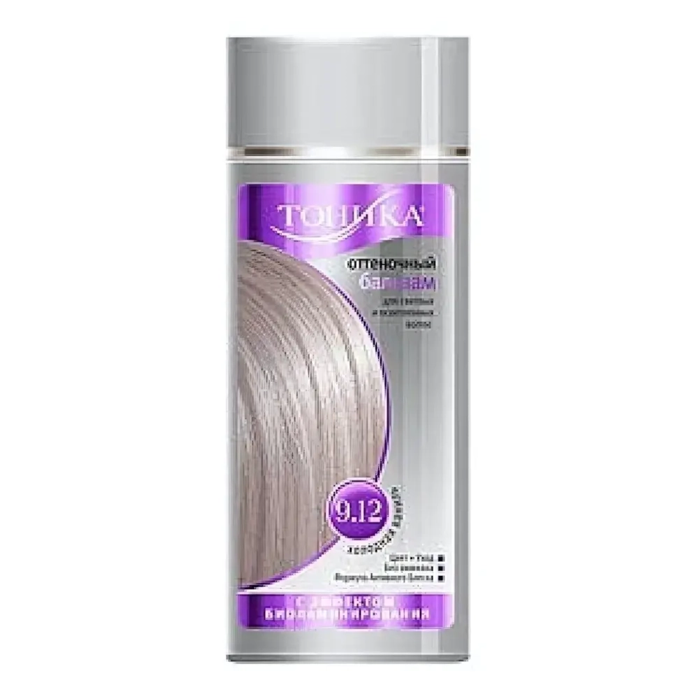 Бальзам оттеночный ТОНИКА Биоламинирование тон 9.12 Холодная ваниль 150мл