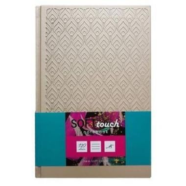 Бизнес-блокнот А5 120 л. (BG) тв. индивид.блок: клетка Soft-touch 
