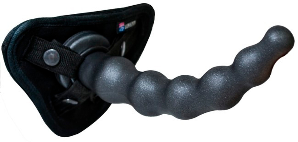 Насадка-плаг на страпон в BALLS 3 (Цвет: черный)