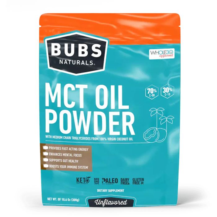 МСТ масло, MCT Oil Powder, Bubs Naturals, 300 г