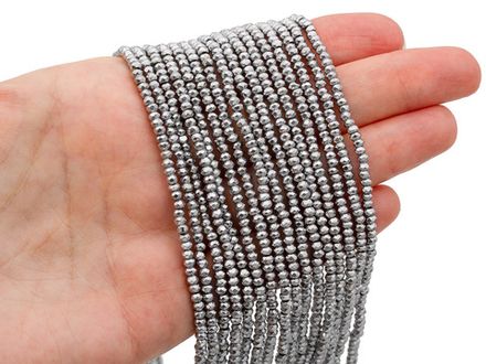 Нить бусин из гематита 3мм, огранка