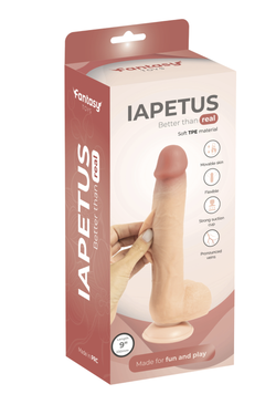 Ультра реалистичный фаллоимитатор Iapetus с подвижной кожей, 23 см, Fantasy Toys