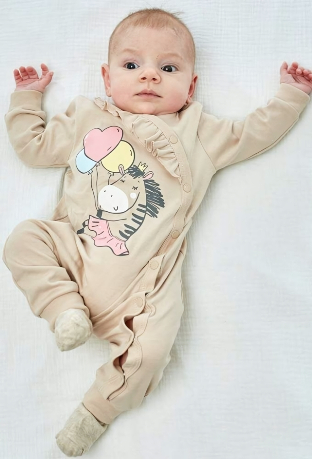 Комбинезон д/ дев,р.86,беж,(UMKA),412-006-02-202