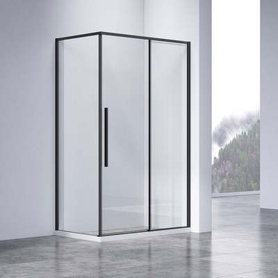 Душевой уголок Slim-N VSR-4SN9013CLB, 1300*900, черный, стекло прозрачное, , шт