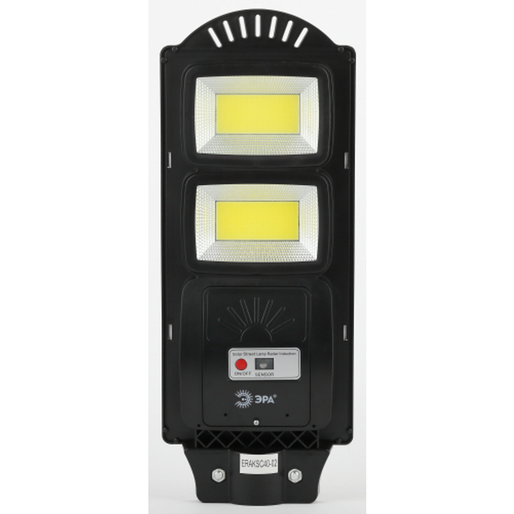 Консольный светильник ЭРА ERAKSC40-02 светодиодный уличный на солнечных батареях с датчиком движения 40W