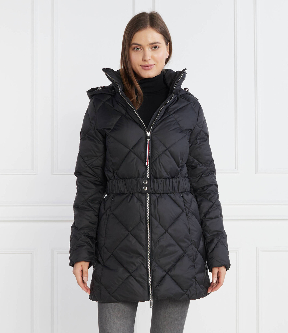 Пуховое пальто ELEVATED BELTED Tommy Hilfiger - черный(WW0WW40326)